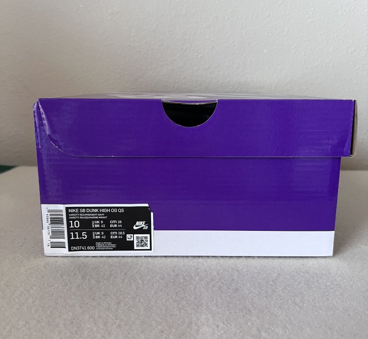 Supreme Nike Sb Dunk High Varsity Red Navy