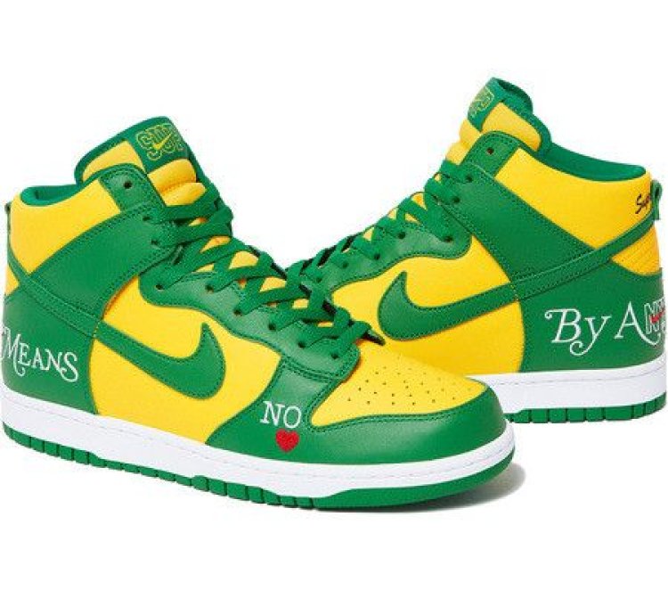 Supreme Nike Sb Dunk High Yellow