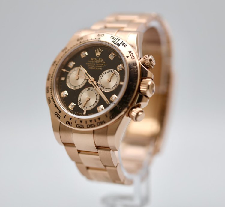 Rolex Daytona 2025 Rose Gold Daytona Black Diamond Dial Unworn 126505