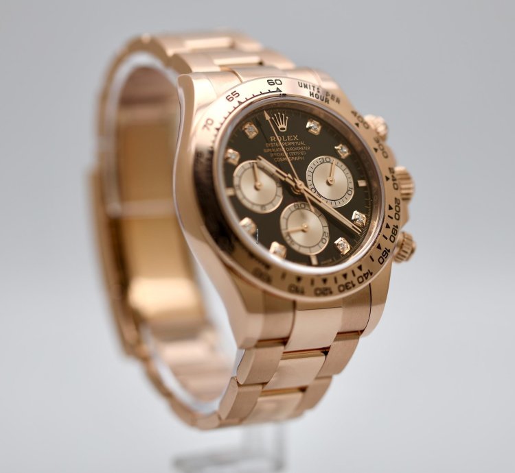 Rolex Daytona 2025 Rose Gold Daytona Black Diamond Dial Unworn 126505