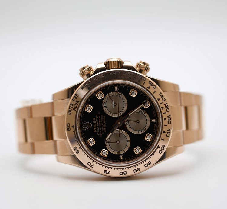Rolex Daytona 2025 Rose Gold Daytona Black Diamond Dial Unworn 126505