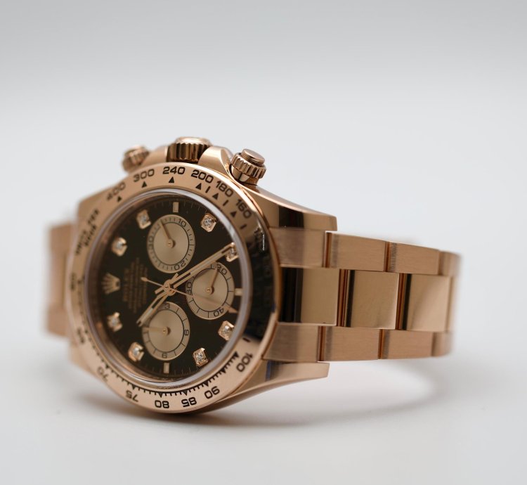 Rolex Daytona 2025 Rose Gold Daytona Black Diamond Dial Unworn 126505