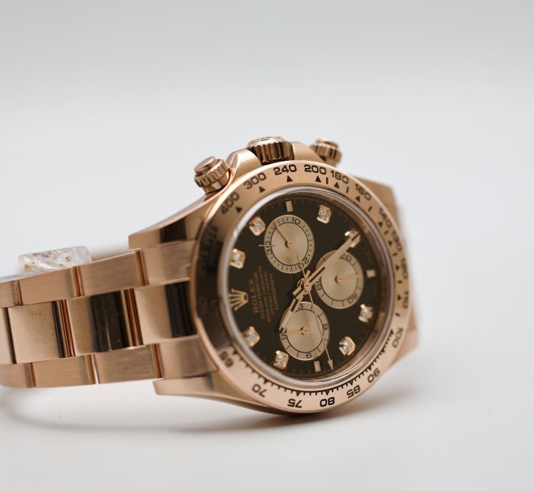 Rolex Daytona 2025 Rose Gold Daytona Black Diamond Dial Unworn 126505