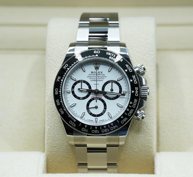 Rolex Daytona 2025 Steel Daytona White Dial Panda New Release Unworn Box Papers 126500ln