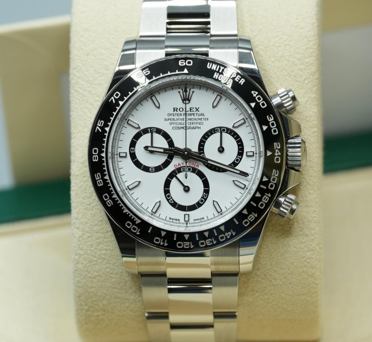 Rolex Daytona 2025 Steel Daytona White Dial Panda New Release Unworn Box Papers 126500ln