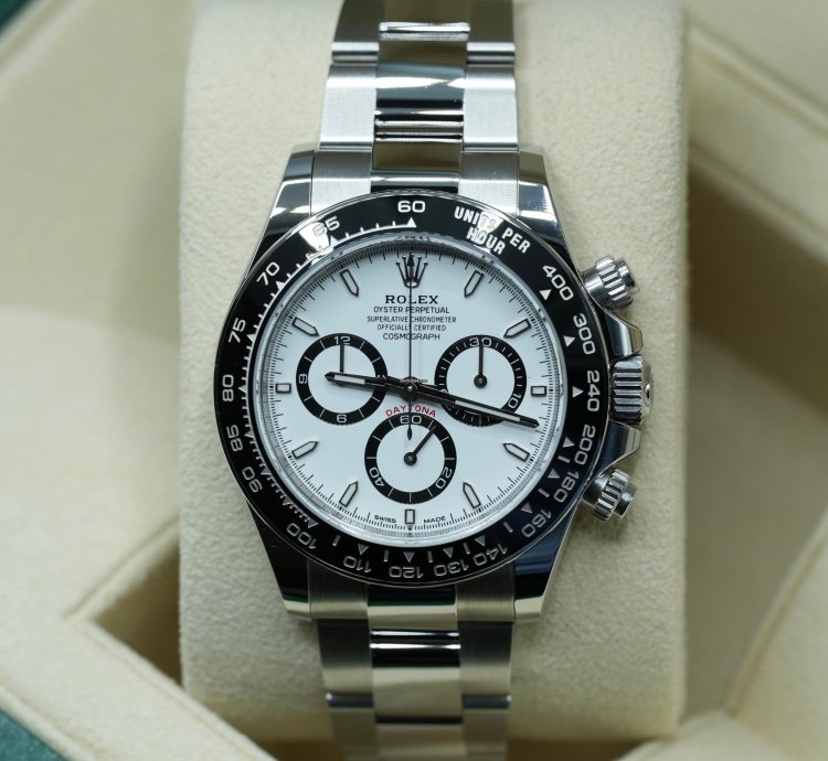Rolex Daytona 2025 Steel Daytona White Dial Panda New Release Unworn Box Papers 126500ln