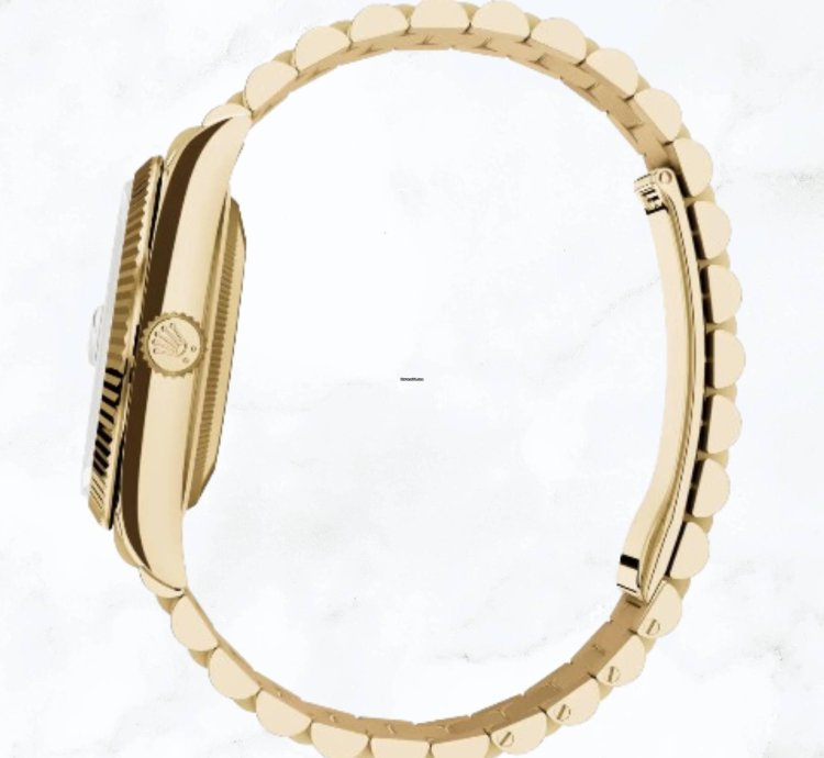 Rolex Day-date 36 Yellow Gold Champagne Diamond Dial 128238 new Unworn