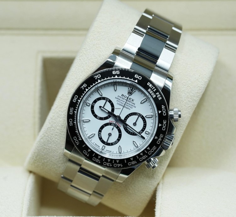 Rolex Daytona 2025 Steel Daytona White Dial Panda New Release Unworn Box Papers 126500ln
