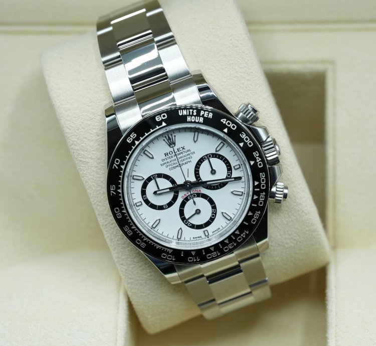 Rolex Daytona 2025 Steel Daytona White Dial Panda New Release Unworn Box Papers 126500ln