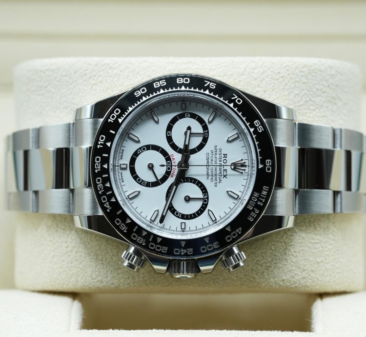 Rolex Daytona 2025 Steel Daytona White Dial Panda New Release Unworn Box Papers 126500ln