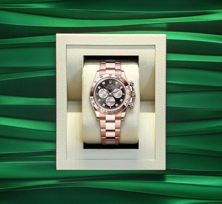 Rolex Daytona 2025 Unworn Daytona Rose Goldblack Diamond Dial Sundust Subdials Dia