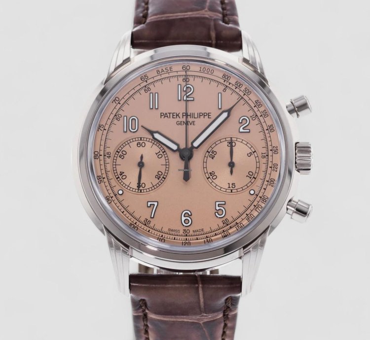 Patek Philippe Chronograph 5172g Salmon 18k White Gold