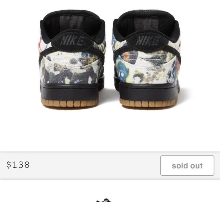 Supreme Nike Sb Dunk Low Rammellzee