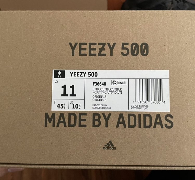 Adidas Yeezy 500 Utility Black 2023 Sz 11