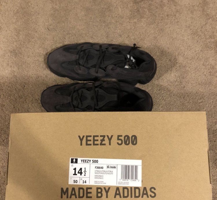Adidas Yeezy 500 Utility Black 14 5