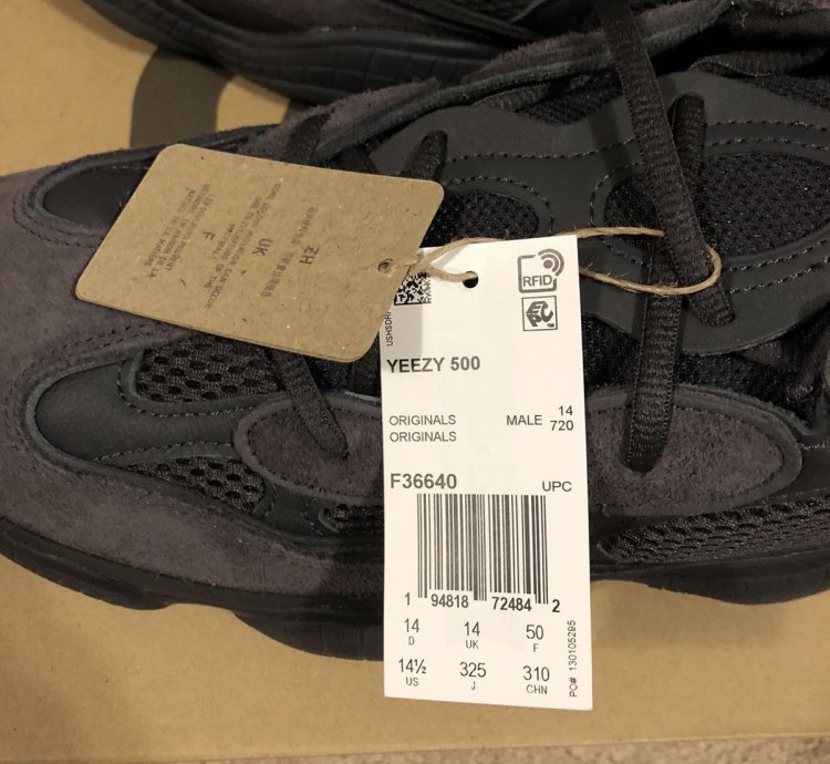 Adidas Yeezy 500 Utility Black 14 5