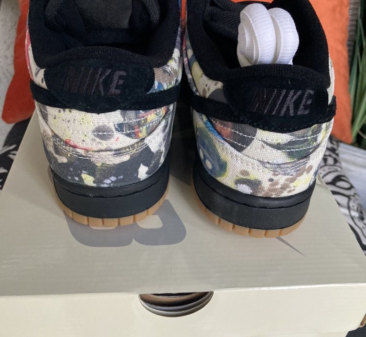 Supreme Nike Sb Dunk Low Rammellzee Size 10 Black Fd8778-001