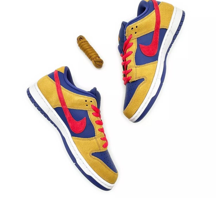 Nike Sb Dunk Low Pro Wheat Purple Reverse Papa Bear Red