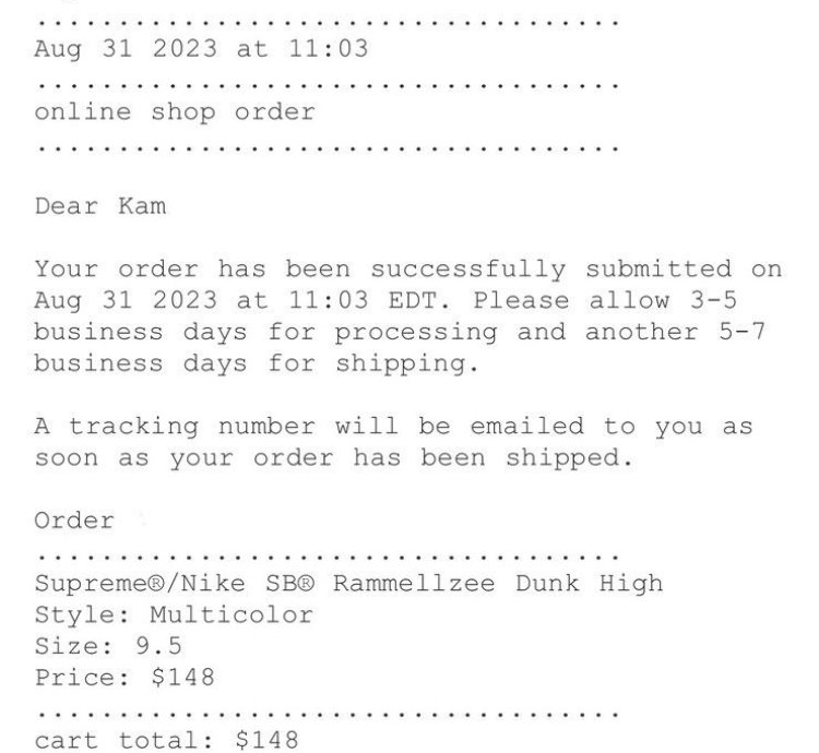 Supreme Nike Sb Rammellzee Dunk High
