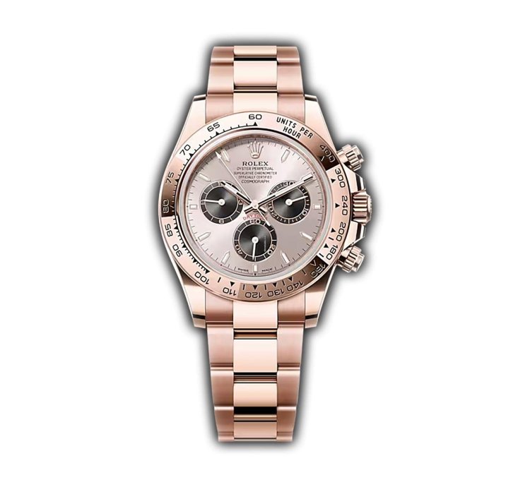 Rolex Daytona 40mm 18k Everose Gold Sundust Bright Black Dial New Caliber