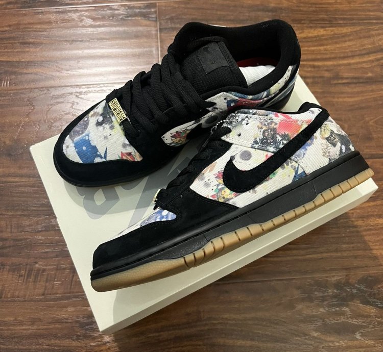 Supreme Nike Sb Rammellzee Dunk Low Black