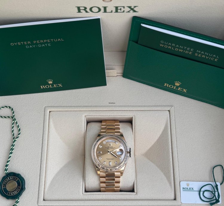 Rolex Day-date 36 Yellow Gold Ref 128238 Year 2022 Unworn