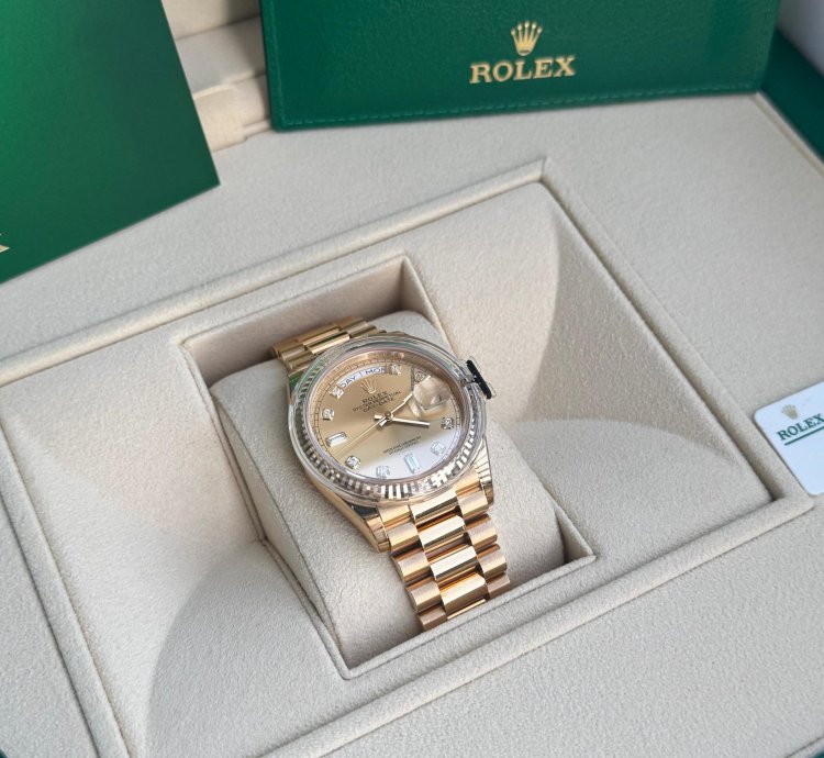 Rolex Day-date 36 Yellow Gold Ref 128238 Year 2022 Unworn