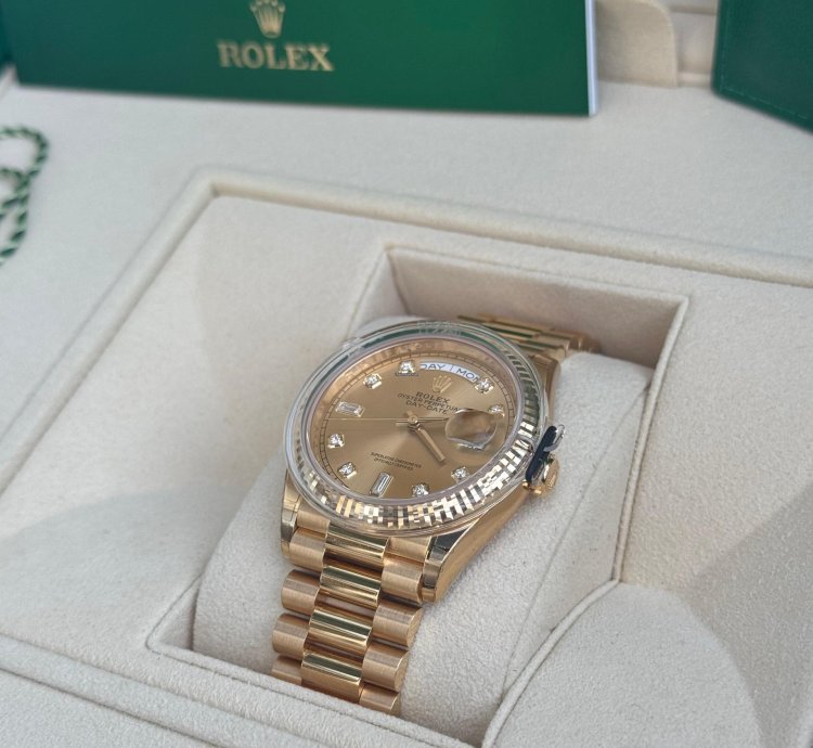 Rolex Day-date 36 Yellow Gold Ref 128238 Year 2022 Unworn