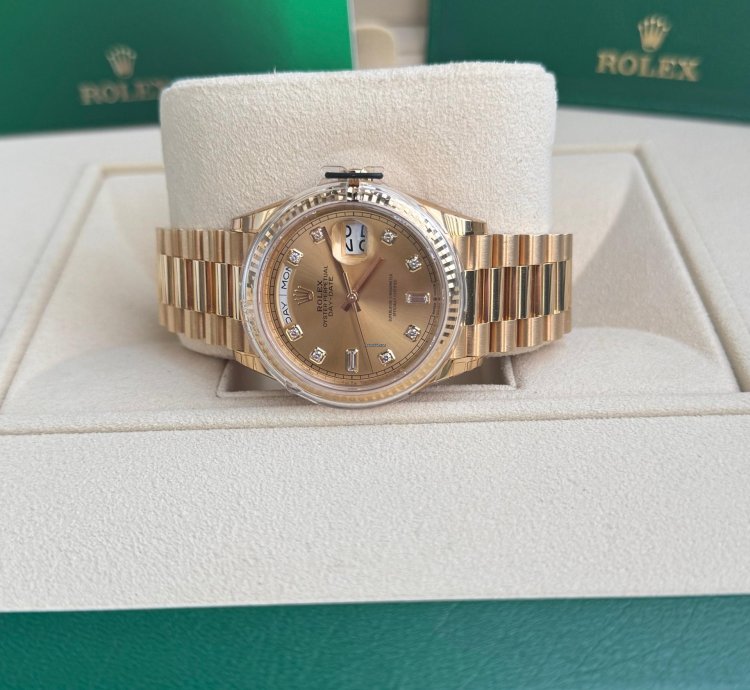 Rolex Day-date 36 Yellow Gold Ref 128238 Year 2022 Unworn