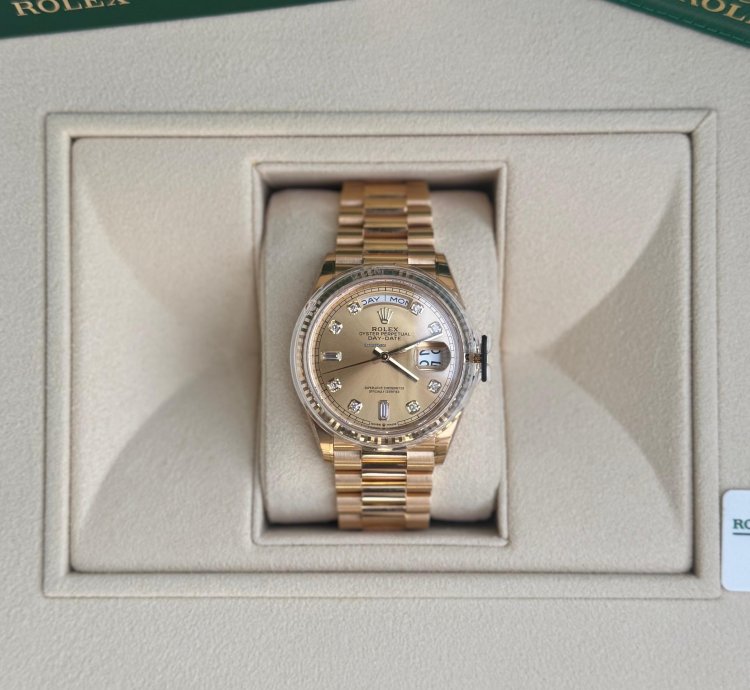 Rolex Day-date 36 Yellow Gold Ref 128238 Year 2022 Unworn