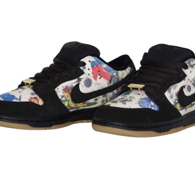 Supreme Nike Sb Rammellzee Dunk Low Multicolor Size 9 5 Mens
