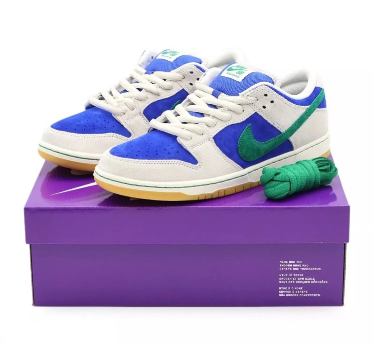 Nike Sb Dunk Low Phantom Malachite Hyper Royal Blue Green Hf3704-001