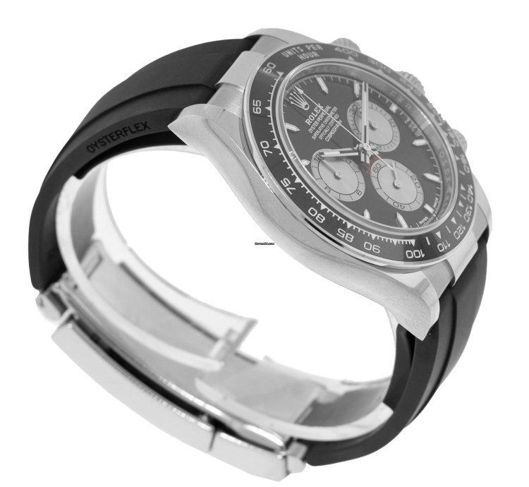 Rolex Daytona 40mm 18k White Gold Black Dial Black Bezel 126519ln
