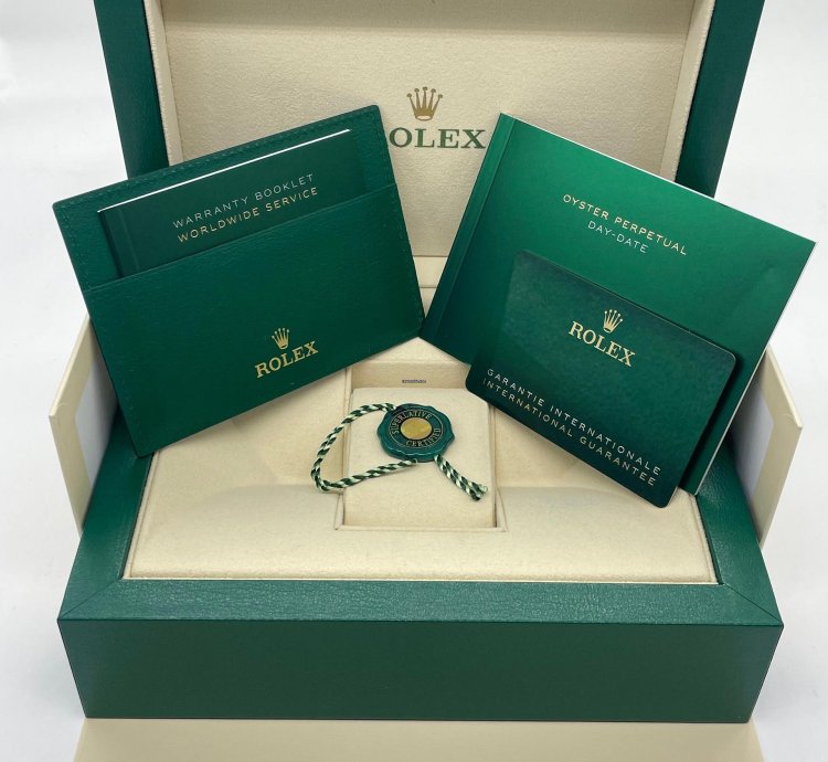 Rolex Day-date 36mm 128238-0022 Dark Grey Diamond Dial Yellow Gold Women Rhodium 128238 Mop
