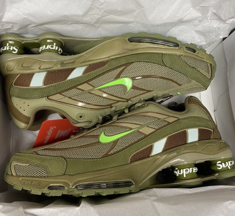 Supreme Nike Shox 2 Olive