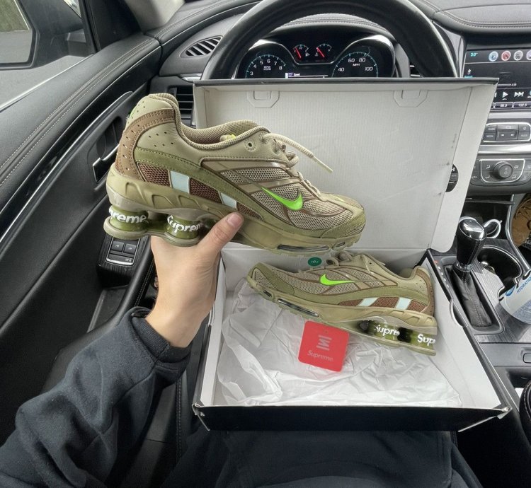Supreme Nike Shox Olive