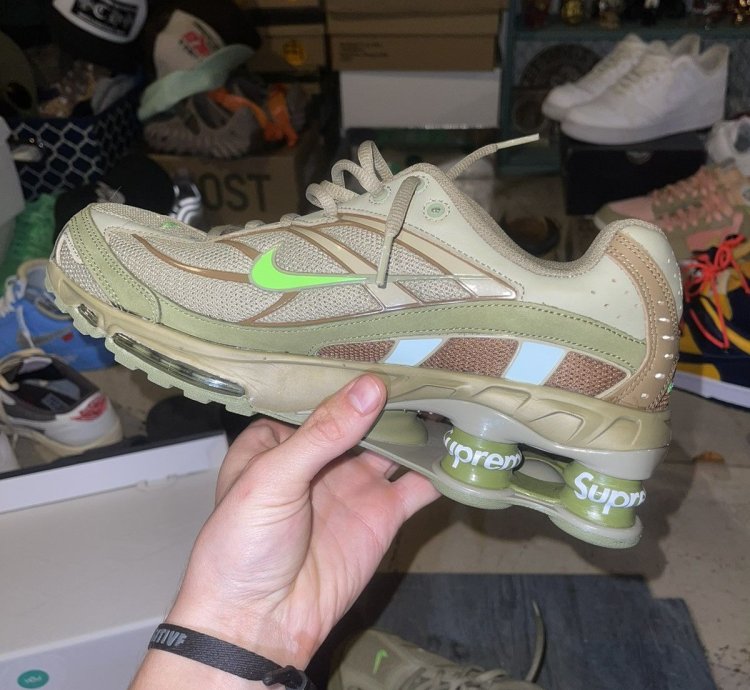Supreme Nike Shox Olive