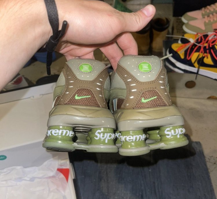 Supreme Nike Shox Olive