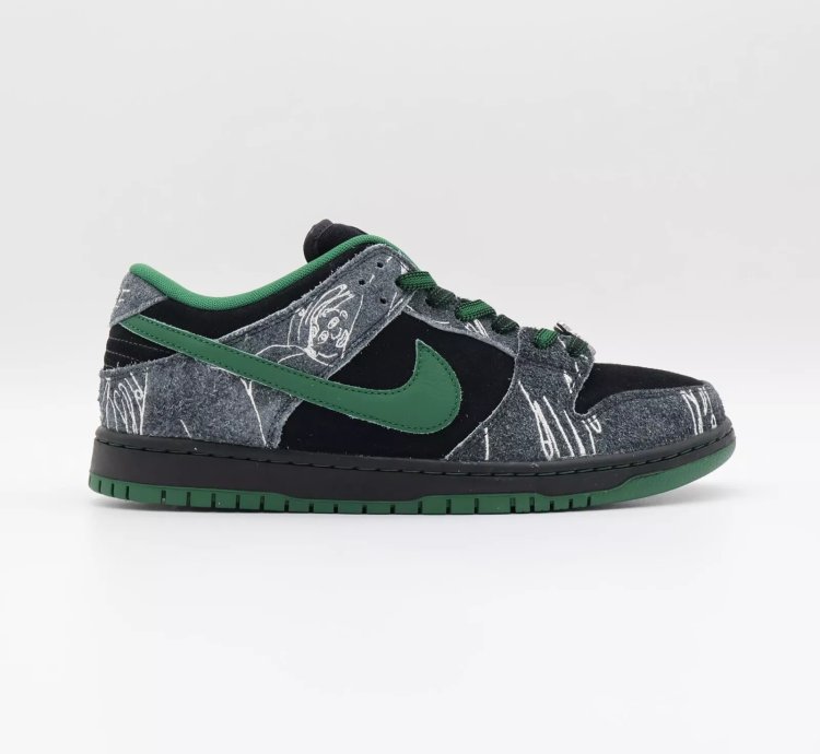There Skateboards Nike Sb Dunk Low Pro Anthracite And Gorge Hf7743-001