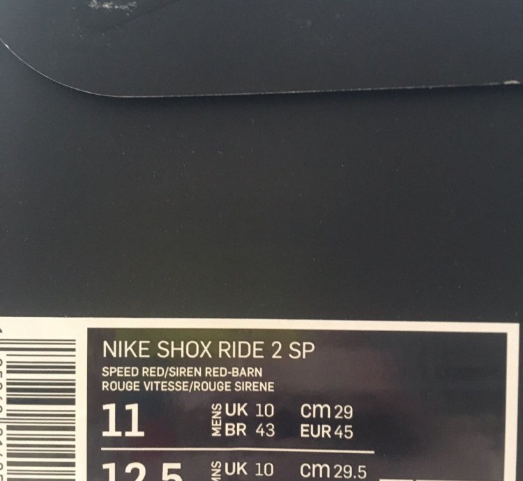 Supreme Nike Shox Ride 2 red