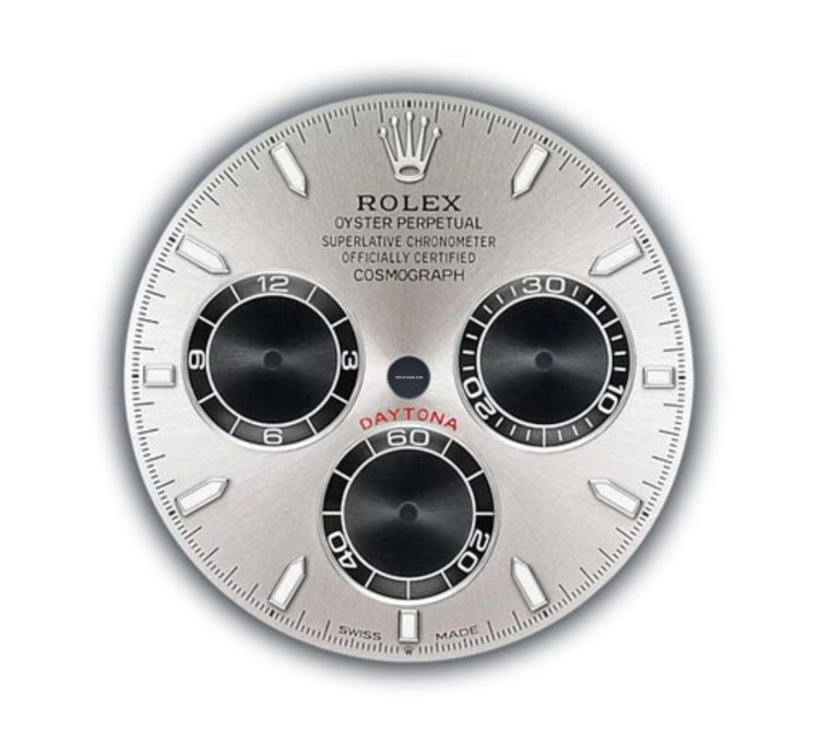 Rolex Daytona 40mm 18k White Gold Silver Dial Oyster Bracelet Calibre 4131