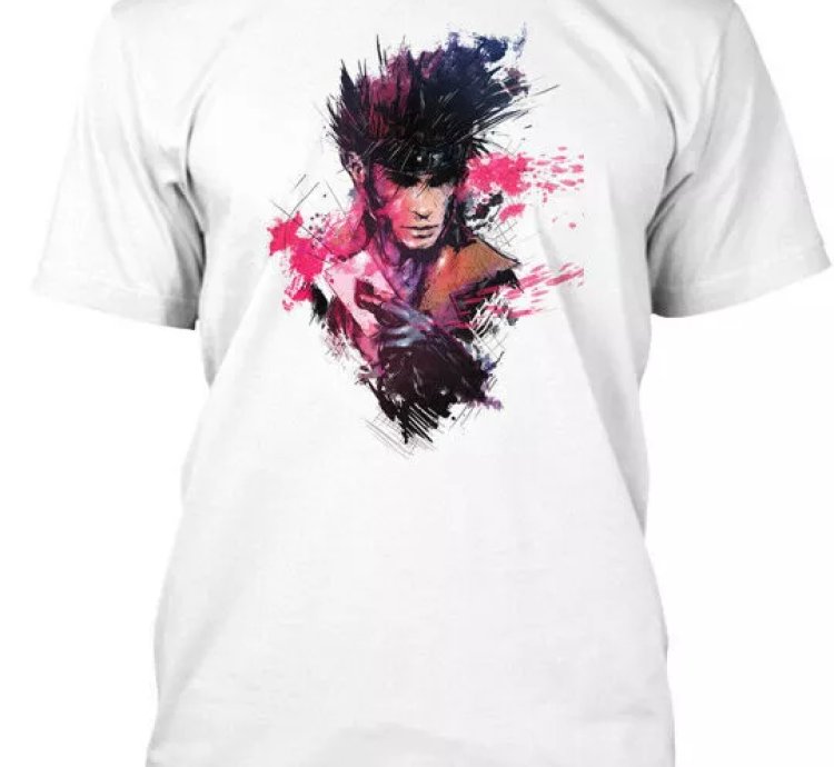 Gambit Splatter T-shirt Made In The Usa Size S To 5xl
