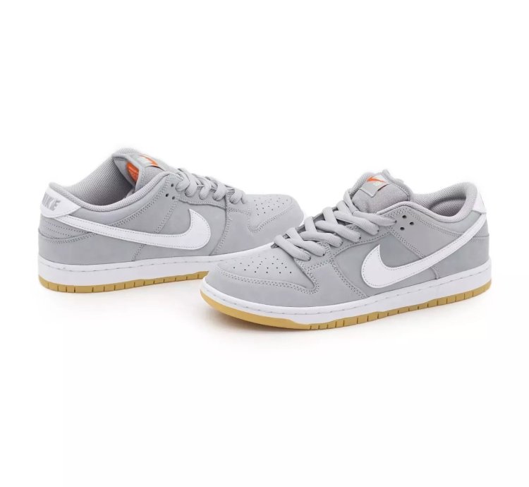 Dv5464-001 Nike Sb Dunk Low Orange Label Grey Gum Cool Wolf Gray Light