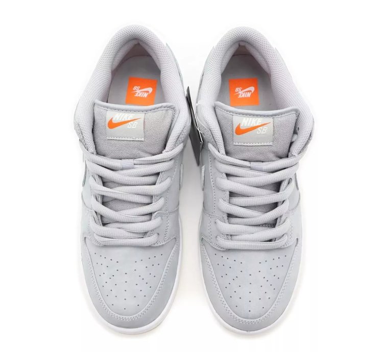 Dv5464-001 Nike Sb Dunk Low Orange Label Grey Gum Cool Wolf Gray Light