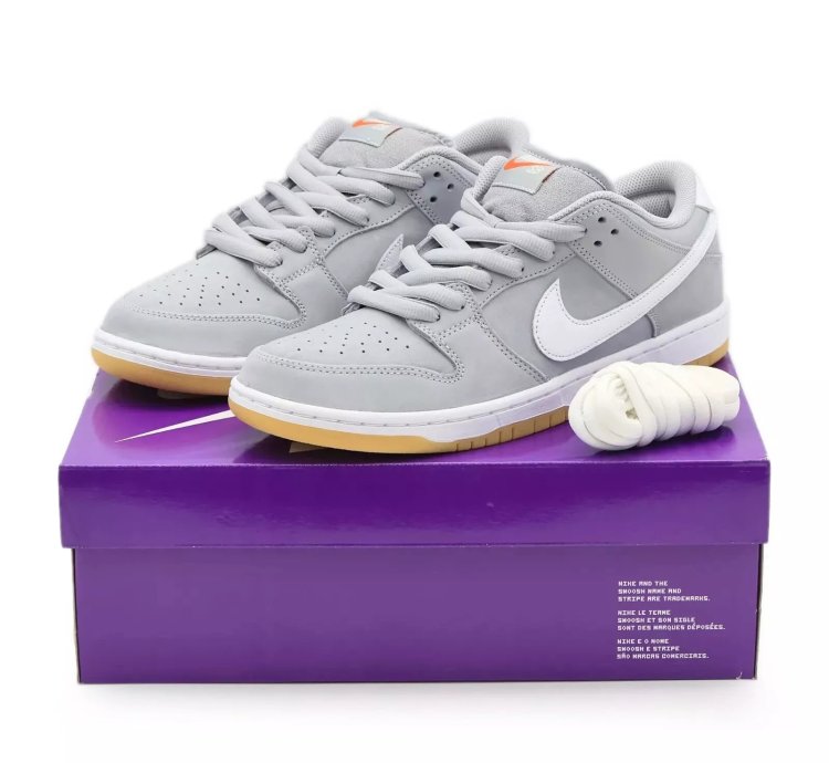 Dv5464-001 Nike Sb Dunk Low Orange Label Grey Gum Cool Wolf Gray Light