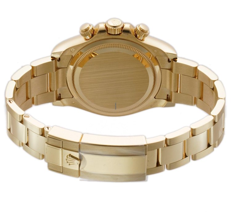 Rolex Daytona 40mm 18k Yellow Gold Golden Champagne Dial Cal 4131