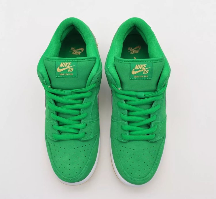 Nike Sb Dunk Low Pro St Patricks Day Shamrock Lucky Green Bq6817-303