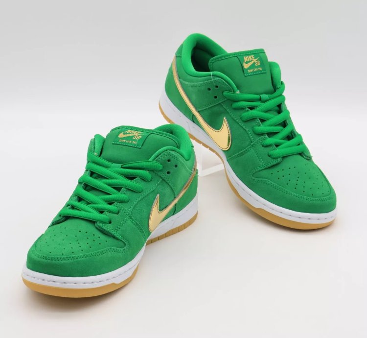 Nike Sb Dunk Low Pro St Patricks Day Shamrock Lucky Green Bq6817-303
