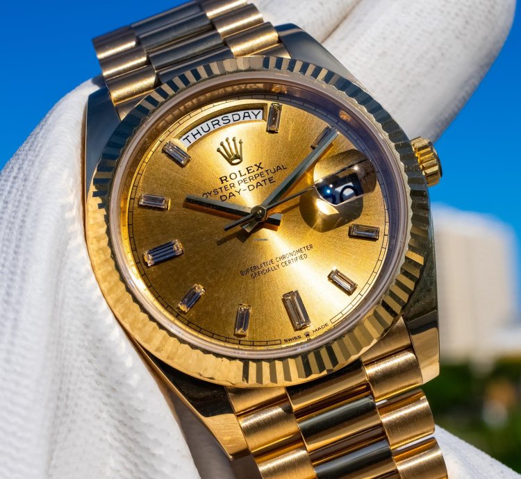Rolex Day-date 40 2021 Day-date Yellow Gold Baguette 228238a