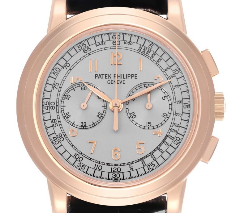 Patek Philippe Chronograph Complications Chronograph Rose Gold Mens Watch 5070r Box Papers